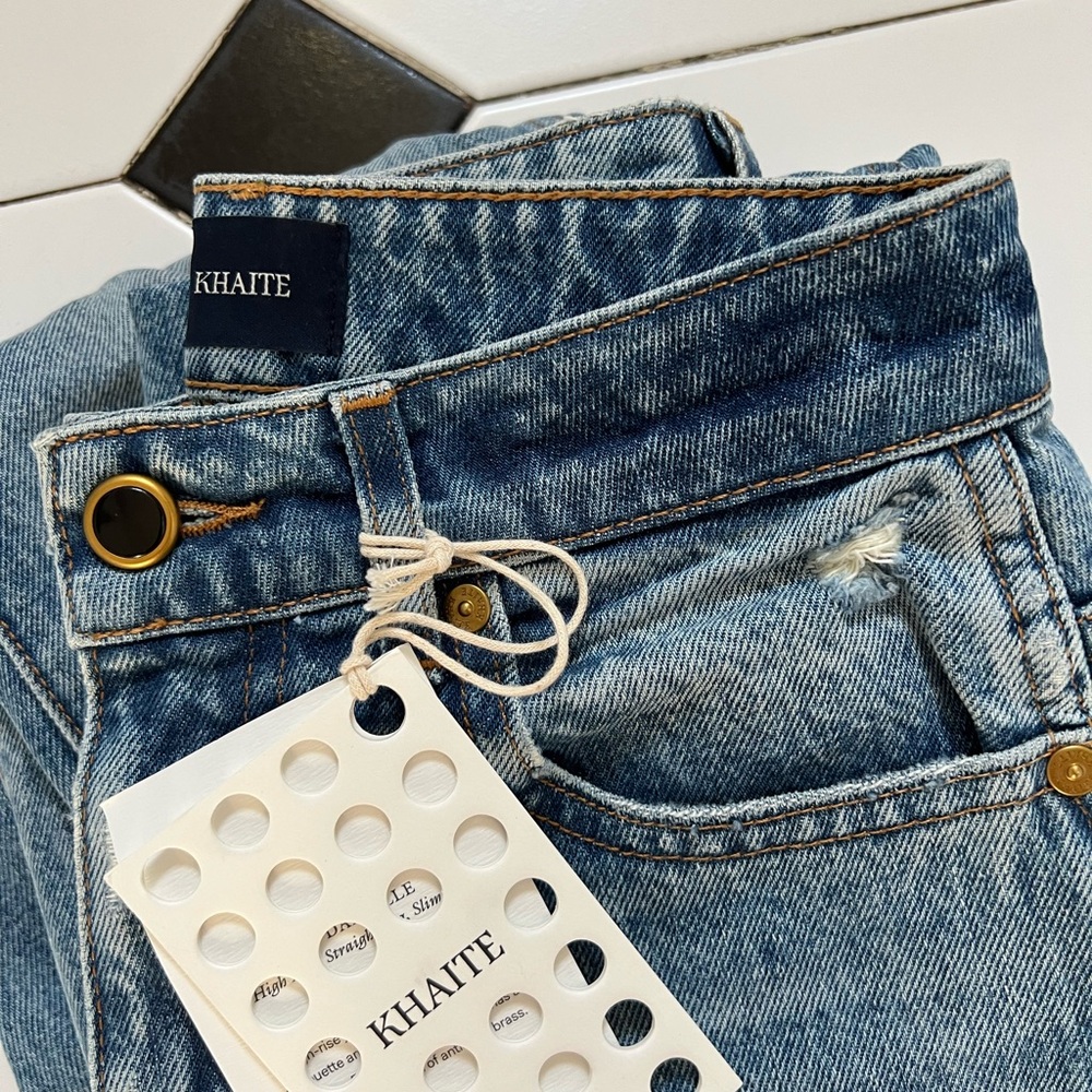 NWT | Khaite High-Rise Danielle Jeans | Sz 25